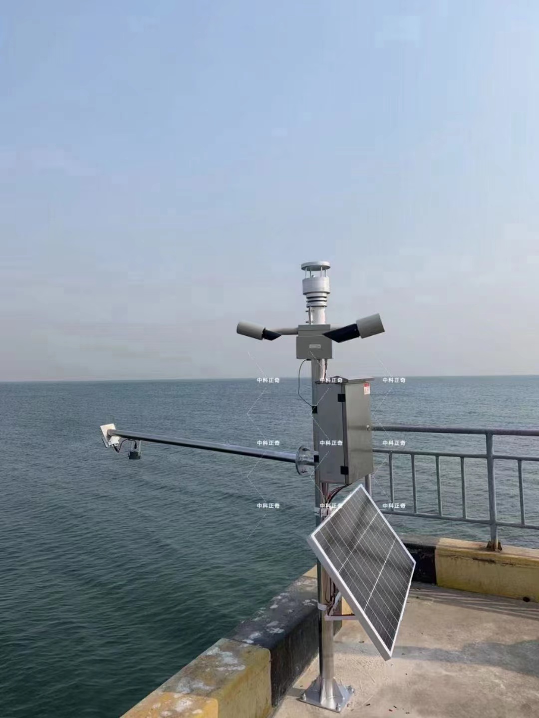 唐山某船厂-超声波气象五参数+水质在线监测系统